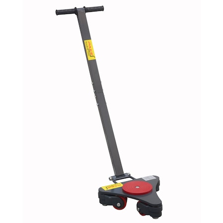 Pake Handling Tools Rotating Machine Dolly, 1100 lb. Cap, Steel, 3 PU Rollers PAKRM03